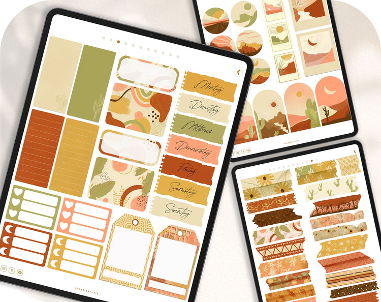 240+ Digital Stickers | Desert