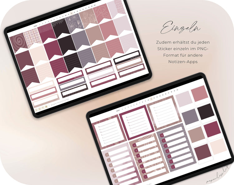 400+ Digital Stickers | Self Love including Goodnotes Sticker Book