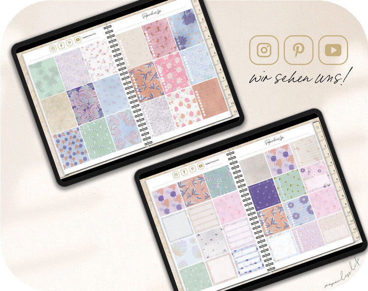 250+ Digital Stickers | Flower power