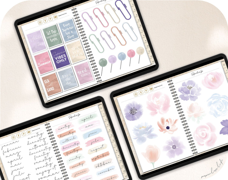 250+ Digital Stickers | Flower power