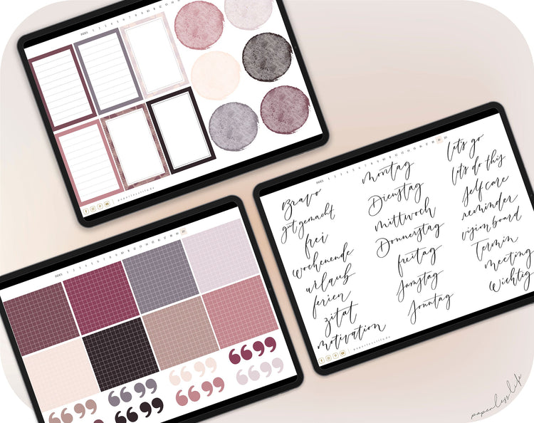 400+ Digital Stickers | Self Love including Goodnotes Sticker Book