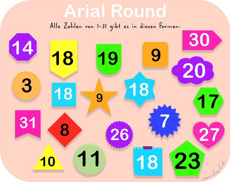 Color-Changing Goodnotes Calendar Stickers | Numbers