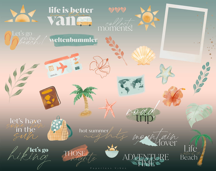 200+ Instagram Story Stickers - πΊοΈ Vacation