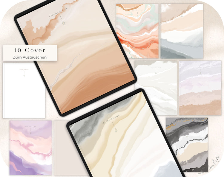 Undatierter Digitaler Planer | Hochkant | für Goodnotes u.v.m.