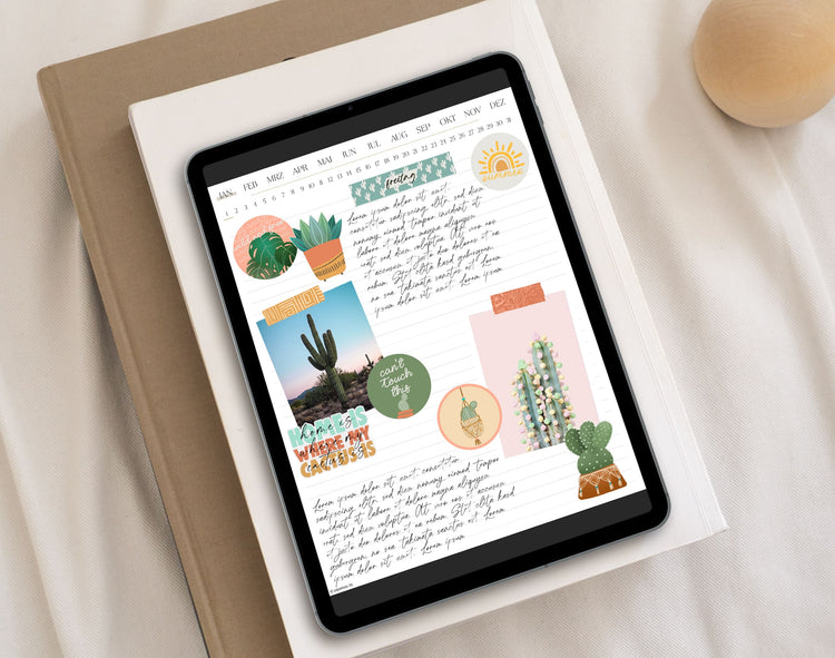 40 Digital Stickers | Cactus Lover