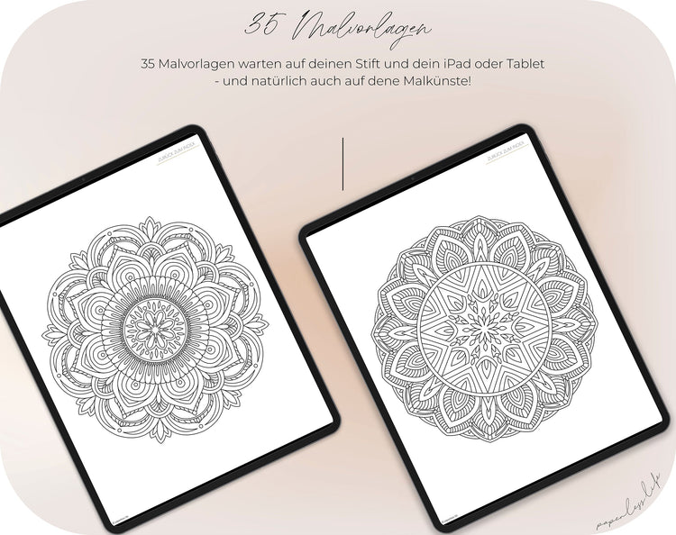 Digital Coloring Book - Mandala