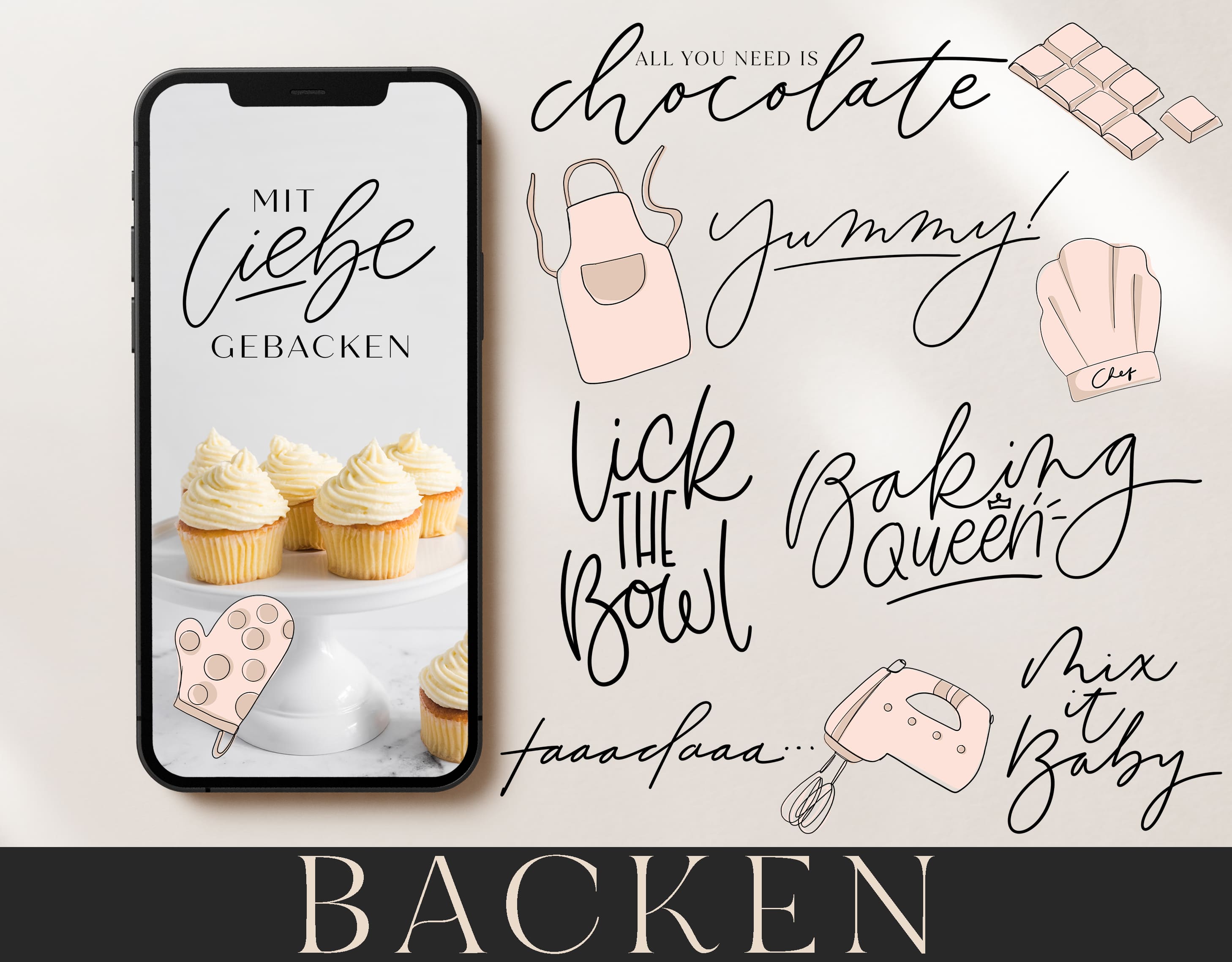 160 Instagram Story Sticker - 🧁 Backen