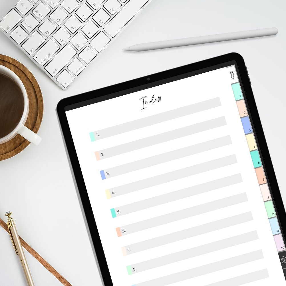 Mockup Digitales Notizbuch