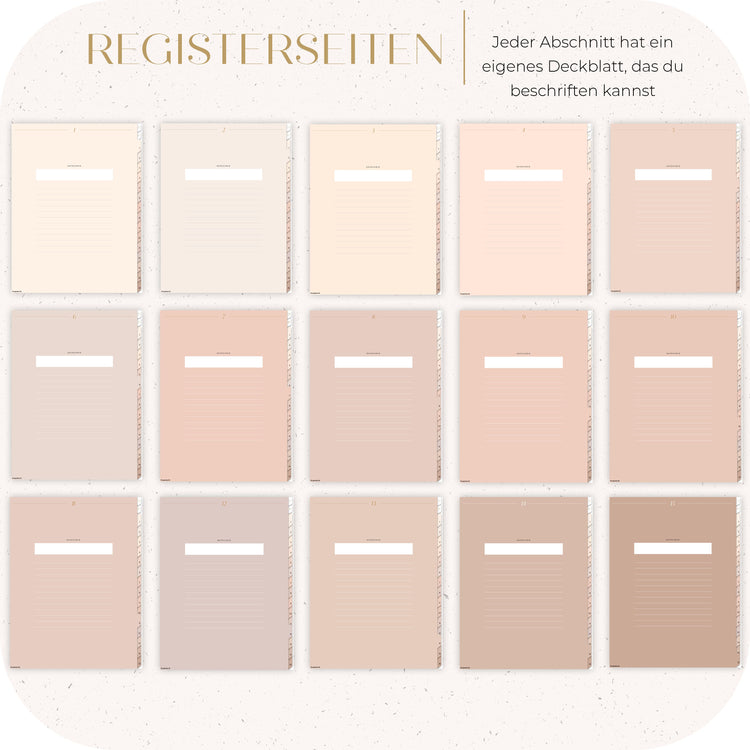 Digitales Notizbuch "Der Gedankensortierer" - 15 Reiter