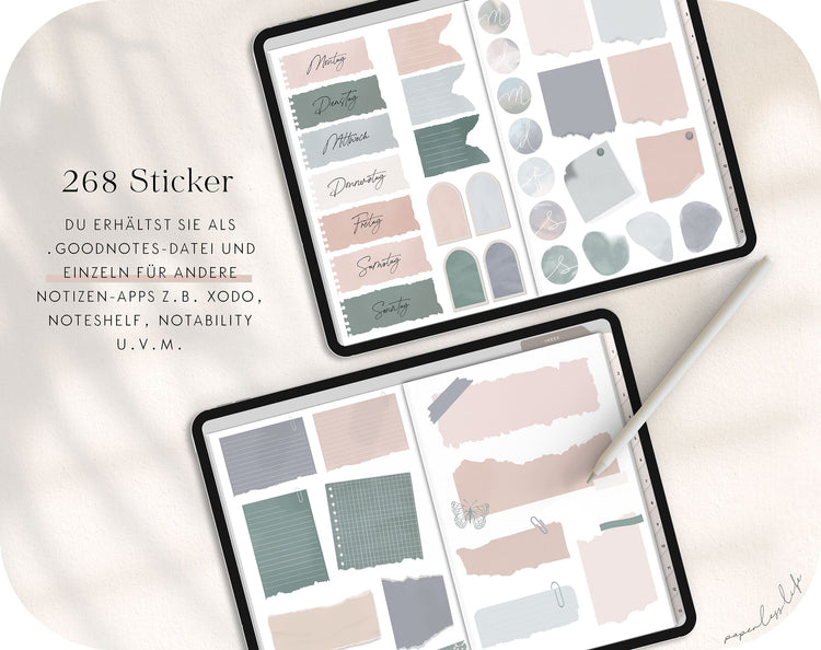 260+ Digital Stickers | School & University Set