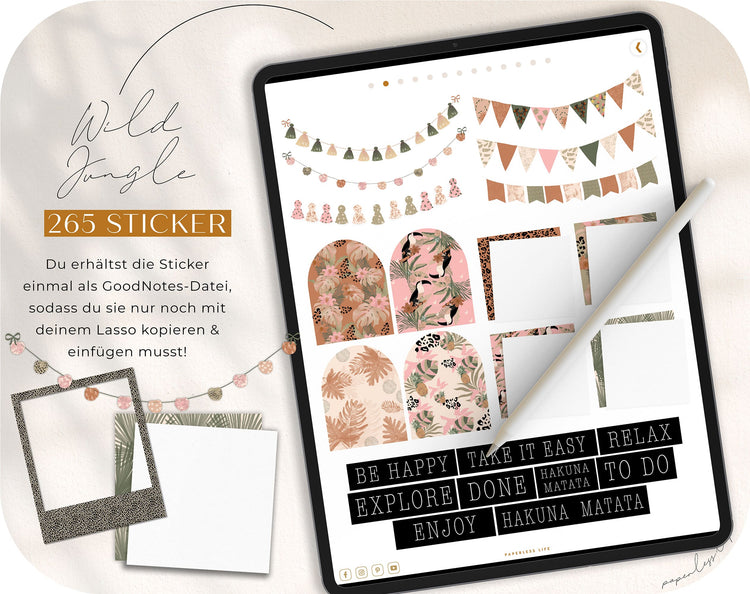 260+ Digital Stickers | Wild Jungle