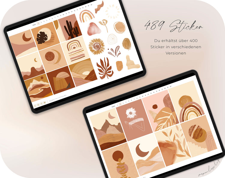 400+ Digital Stickers | Boho vibes
