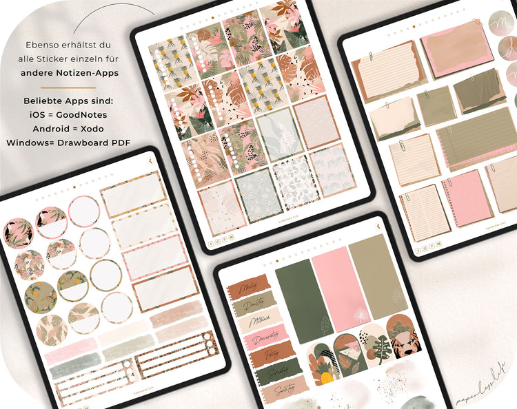 260+ Digital Stickers | Wild Jungle