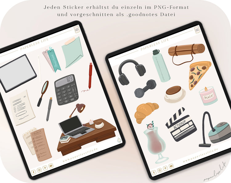 49 Digital Stickers | Back to School