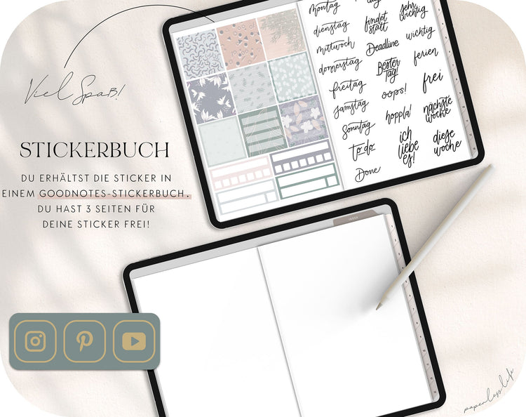 260+ Digital Stickers | School & University Set