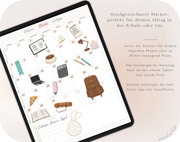 49 Digital Stickers | Back to School