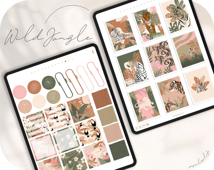 260+ Digital Stickers | Wild Jungle