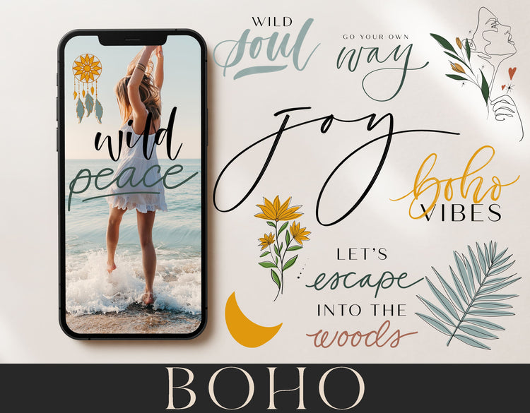 150+ Instagram Story Stickers - ⋒ Boho