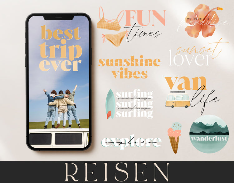 200+ Instagram Story Stickers - πΊοΈ Vacation