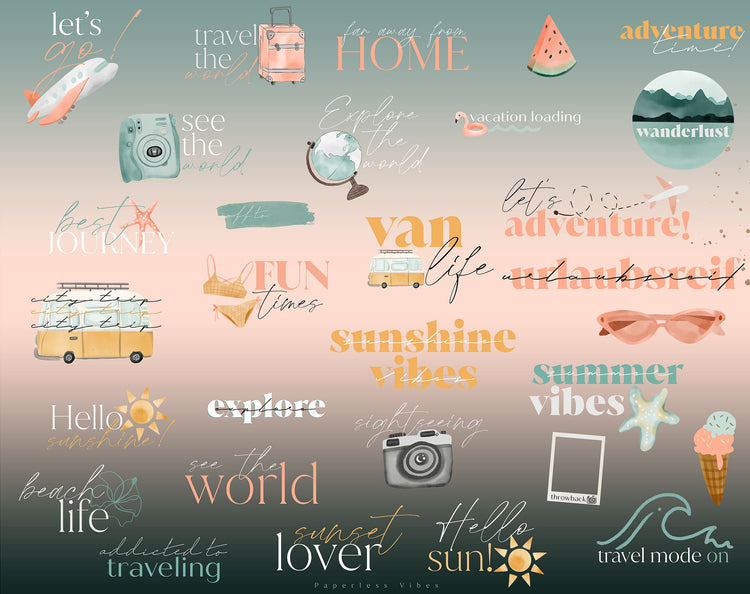 200+ Instagram Story Stickers - πΊοΈ Vacation