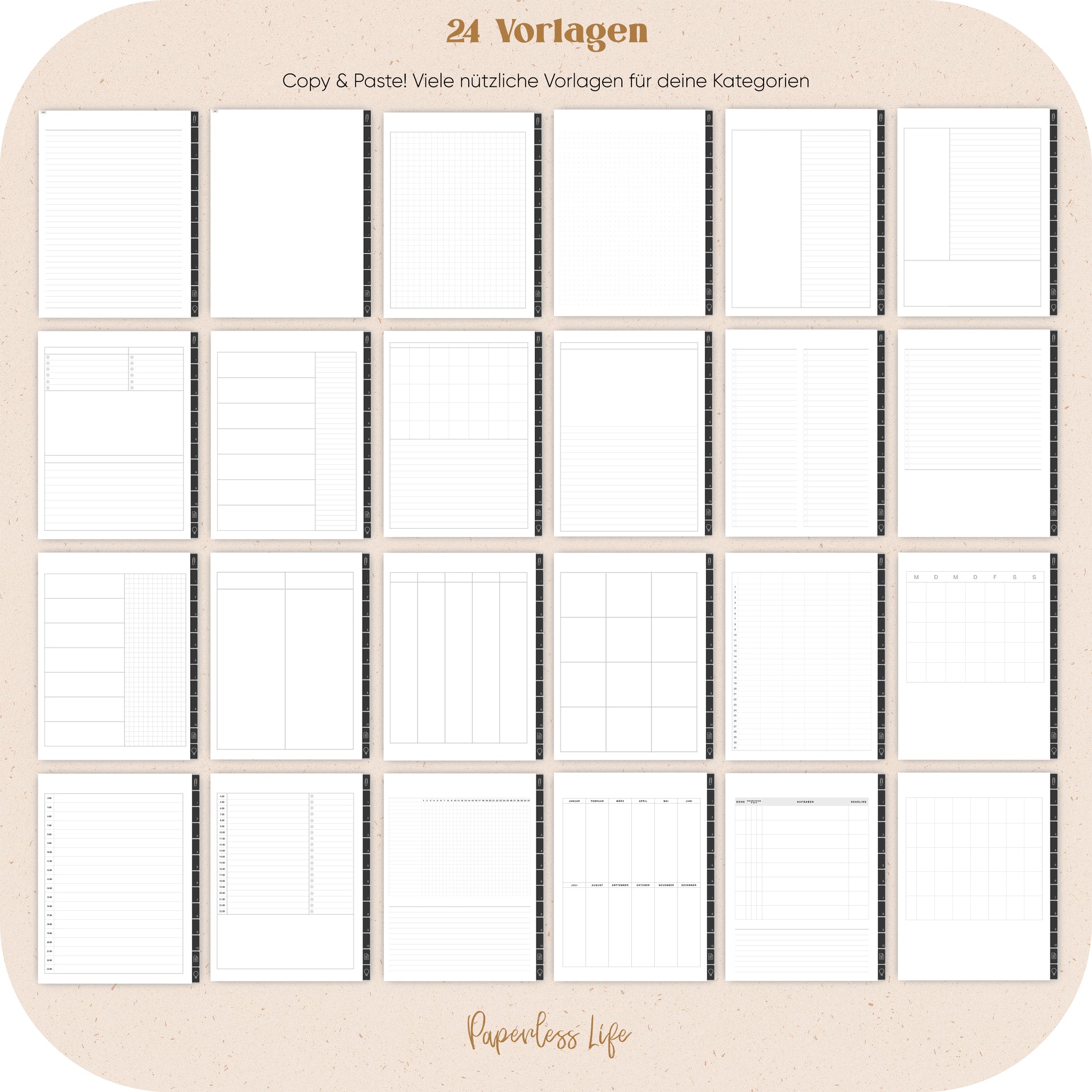 24 Vorlagen