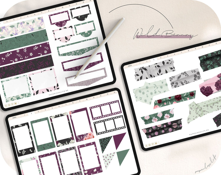 230 Digital Stickers | Earth & Wild Berry