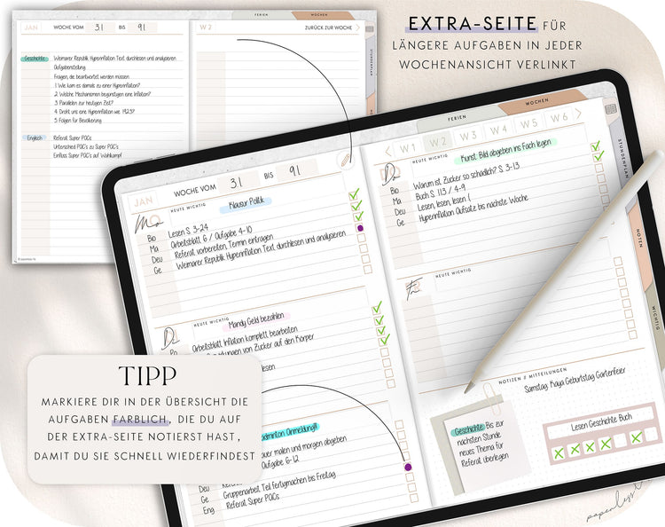 Digital homework book | Undated