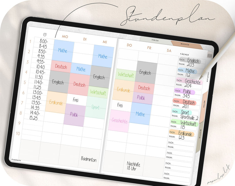 Digital homework book | Undated