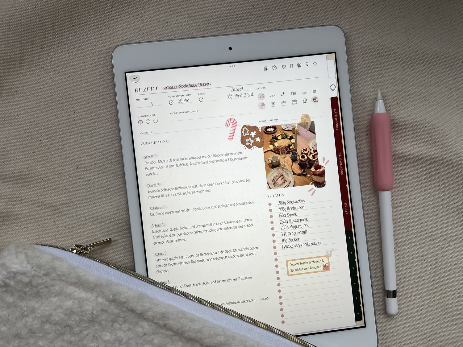 Digitales Rezeptbuch iPad