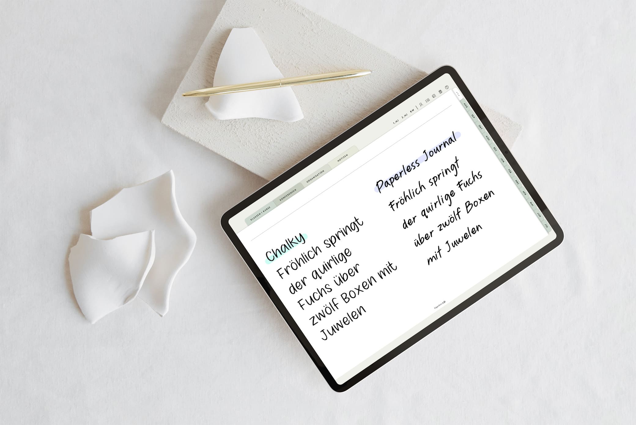 Schriftarten für digitalen Planer | Paperless Life