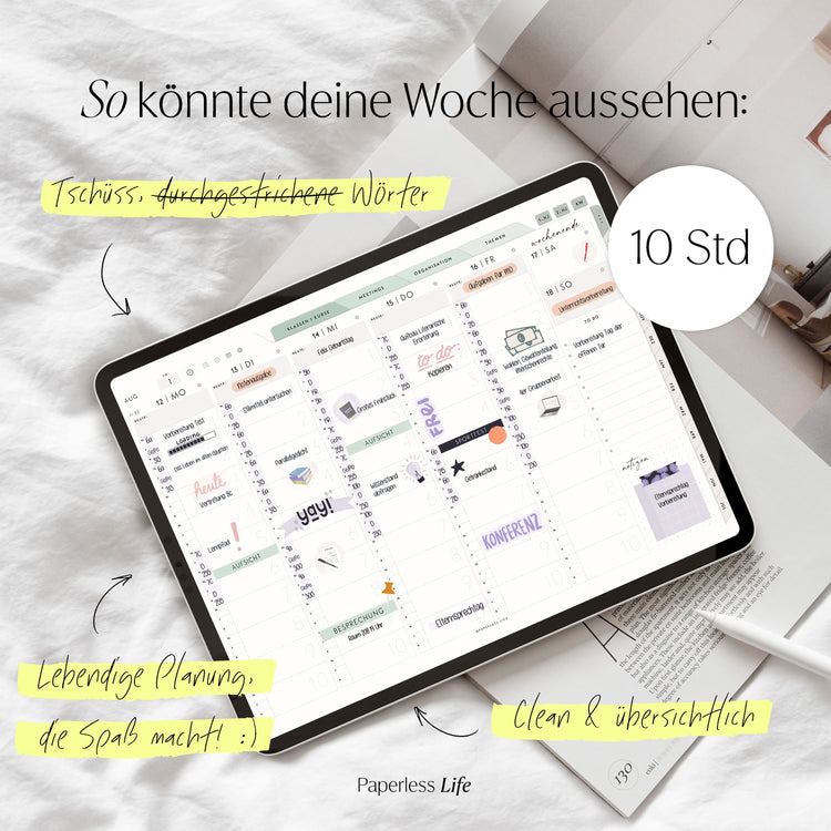 Digitaler Lehrerkalender Grundschule 24/25 "Der Gamechanger" - für GoodNotes & Co.