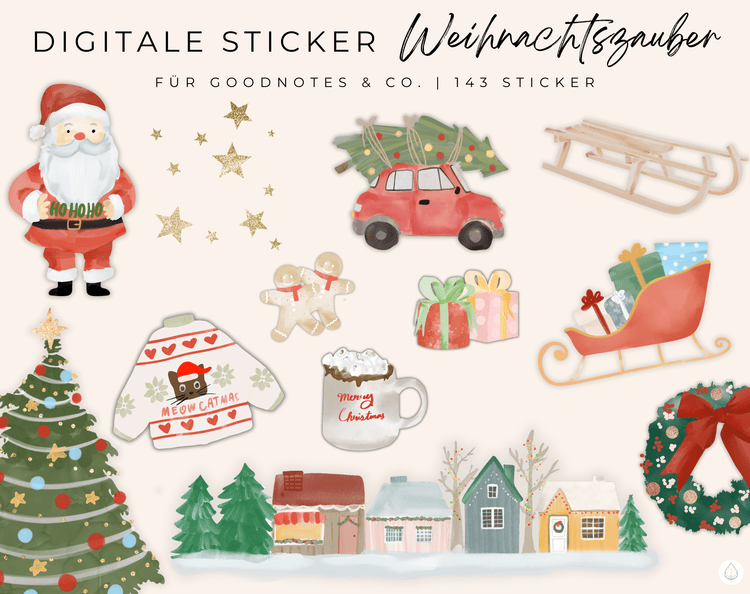 Digitale Sticker | Weihnachten "Weihnachtszauber"