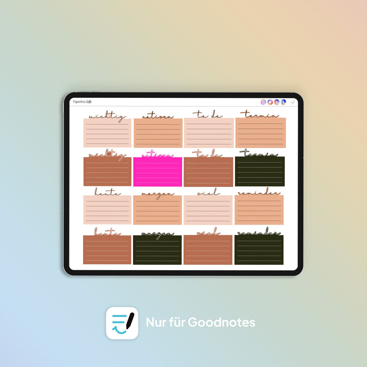 100 Color Changing Goodnotes Sticker | To-Do-Sticker