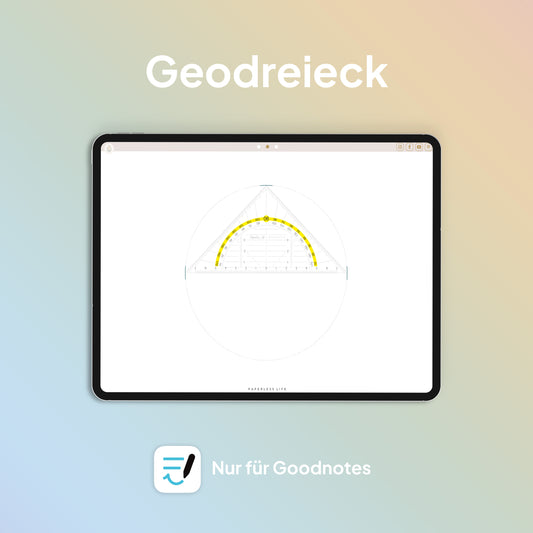 Paperless Geodreieck - Für Goodnotes (iOS)