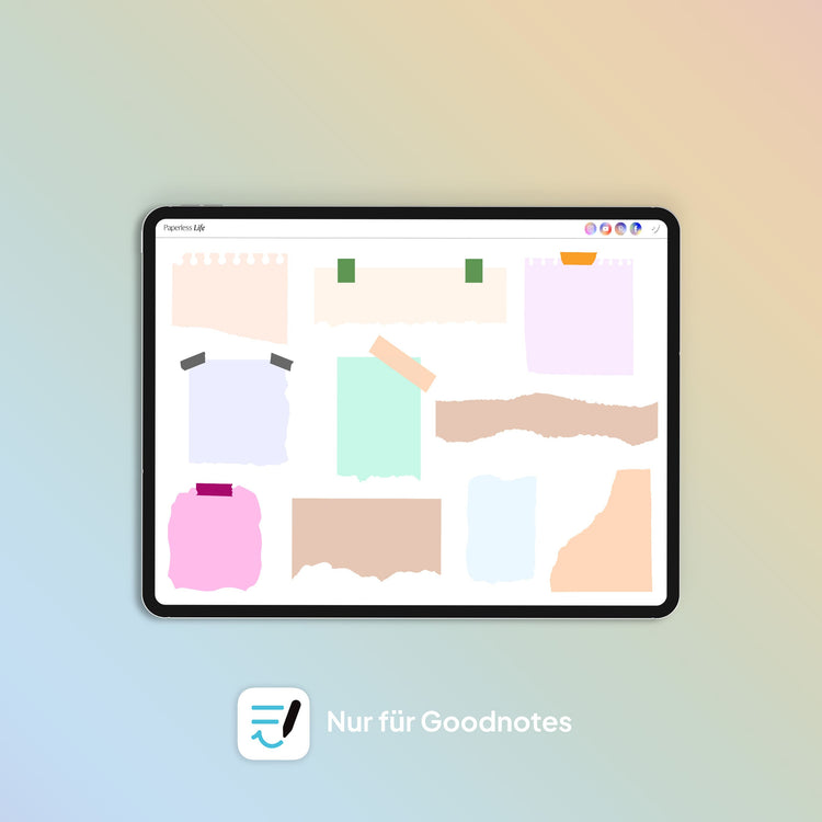 Color Changing Goodnotes Sticker | Notizzettel | Set 1