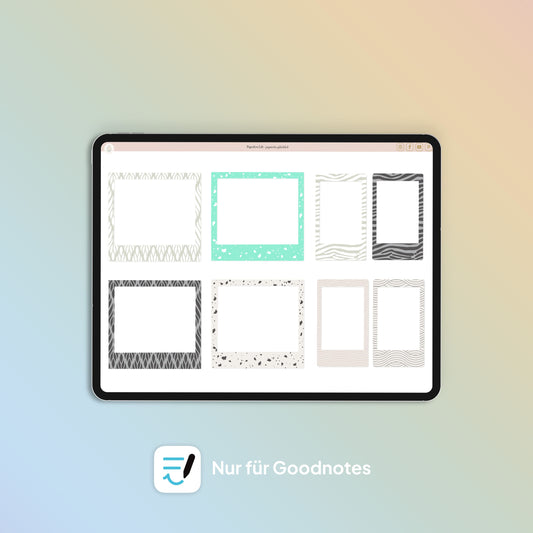 150 Color Changing Goodnotes Sticker | Bilderrahmen