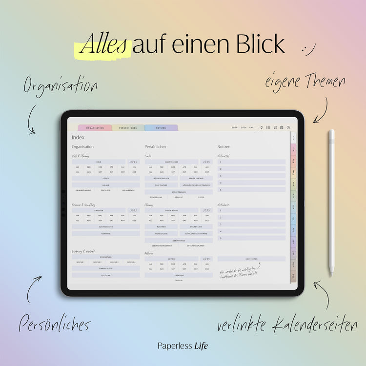 Digitaler Planer 2025 | Der Gamechanger