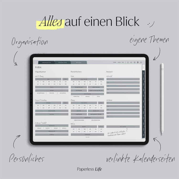 Digitaler Planer 2025 | Der Gamechanger