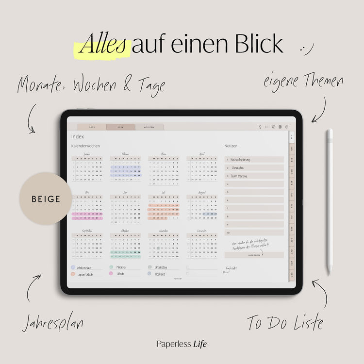 Digitaler Planer 2025 | Der Minimalist