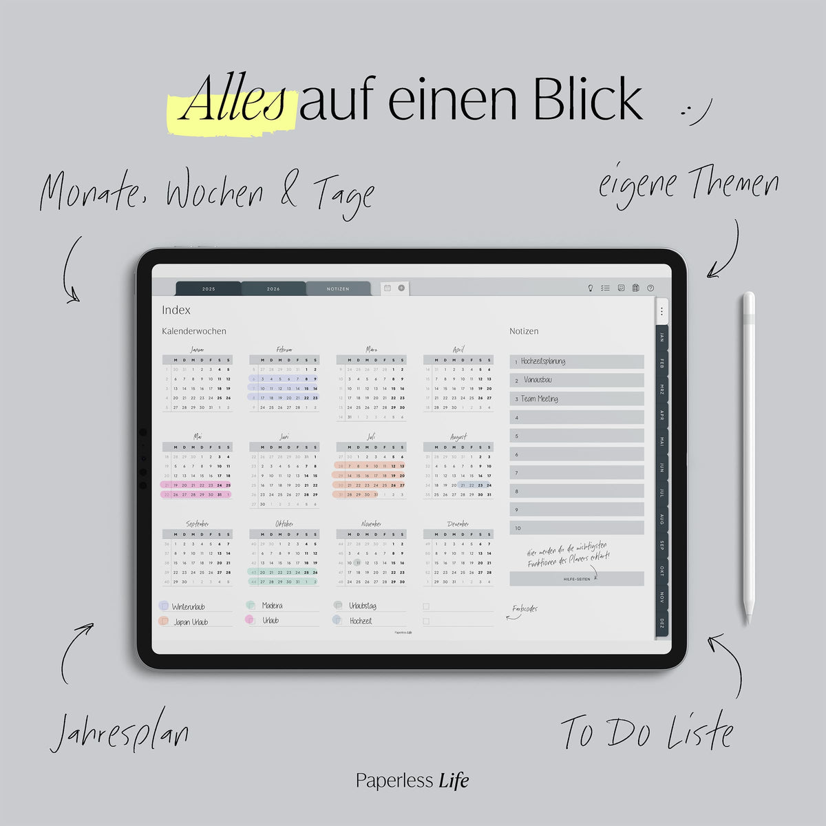 Digitaler Planer 2025 | Der Minimalist