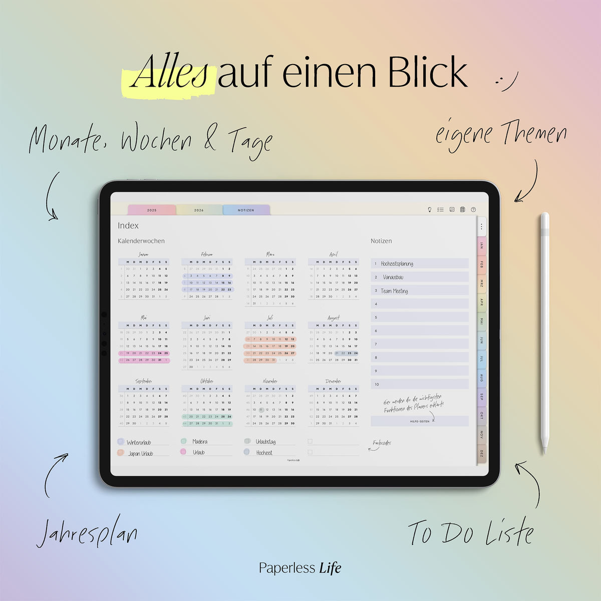 Digitaler Planer 2025 | Der Minimalist