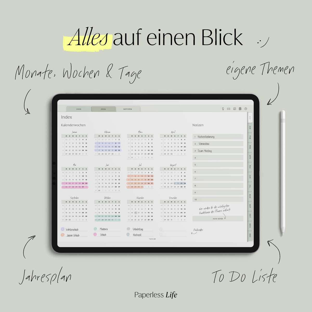 Digitaler Planer 2025 | Der Minimalist