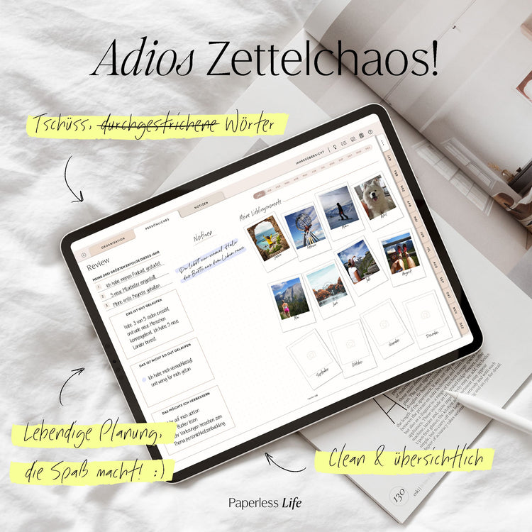 Undatierter Digitaler Planer I für Goodnotes u.v.m. I der Gamechanger