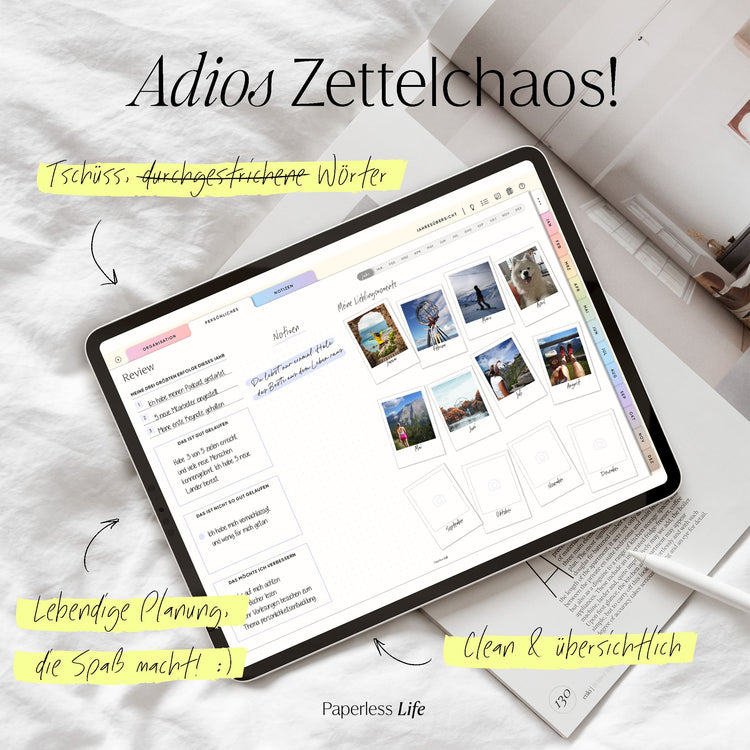 Undatierter Digitaler Planer I für Goodnotes u.v.m. I der Gamechanger