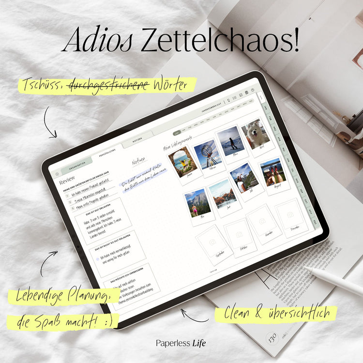 Undatierter Digitaler Planer I für Goodnotes u.v.m. I der Gamechanger