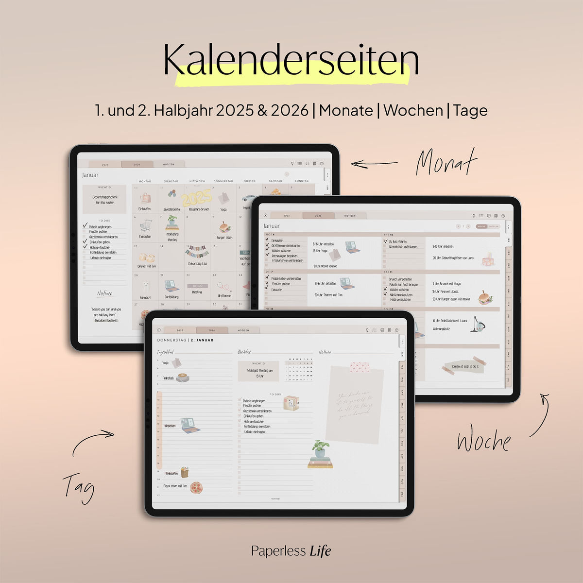 Digitaler Planer 2025 | Der Minimalist