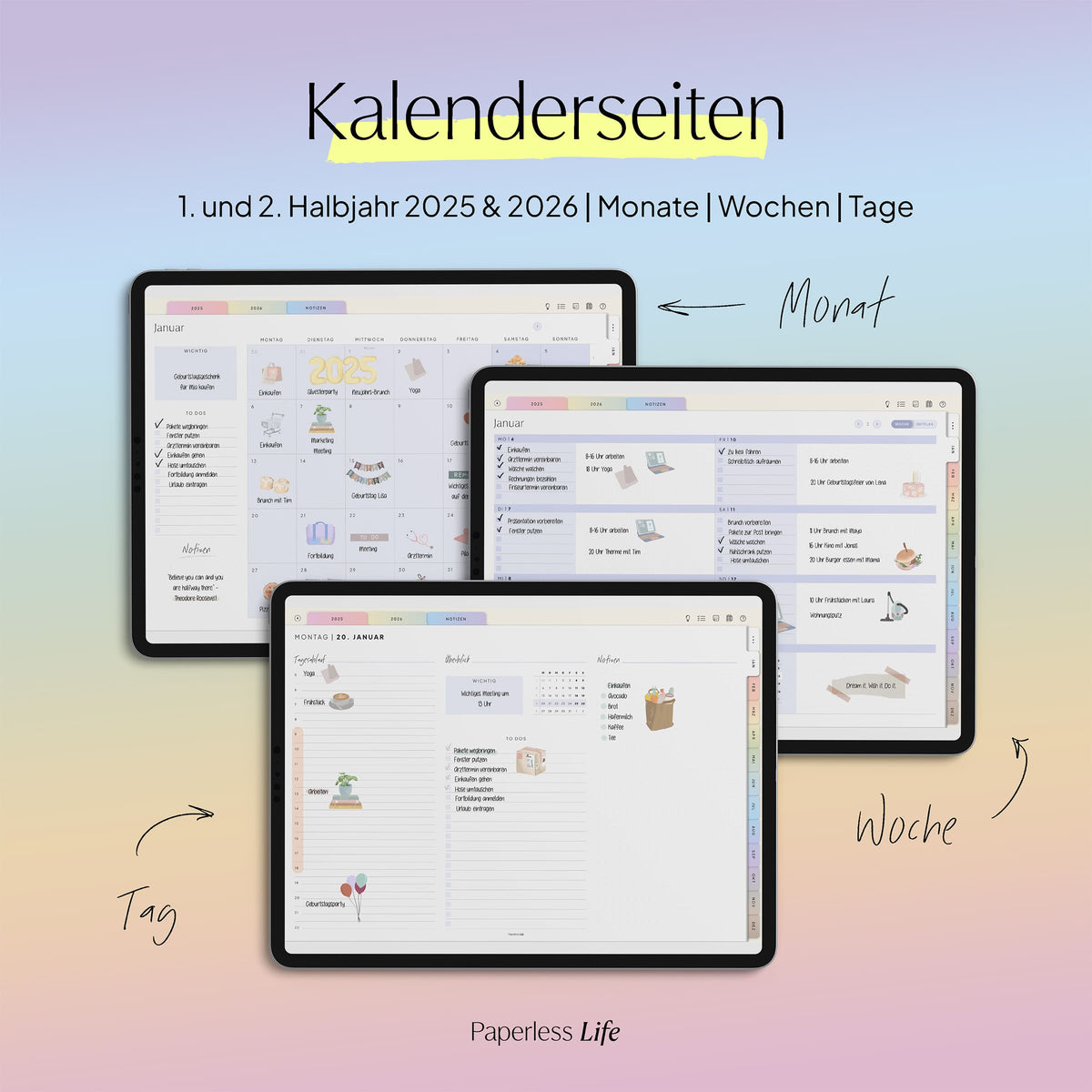 Digitaler Planer 2025 | Der Minimalist