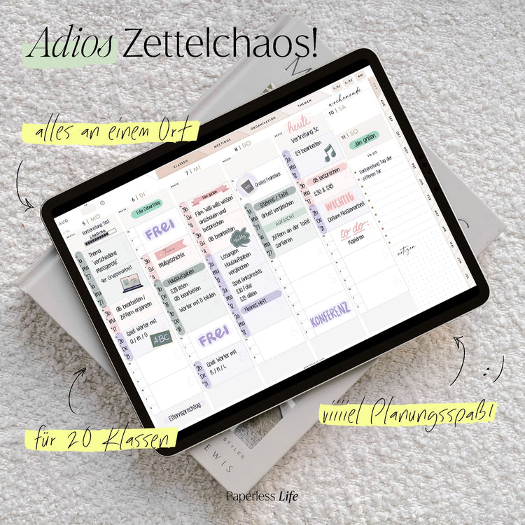 Digitaler Lehrerkalender Grundschule 24/25 "Der Gamechanger" - für GoodNotes & Co.