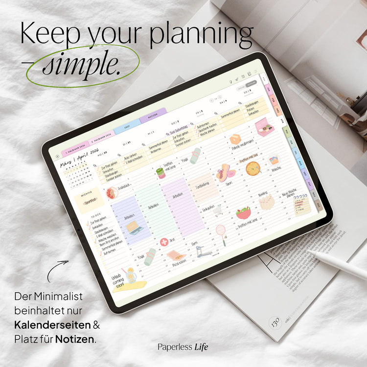 Digitaler Planer 2026 | Der Minimalist