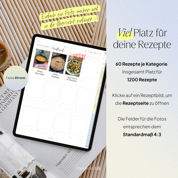 Digitales Rezeptbuch